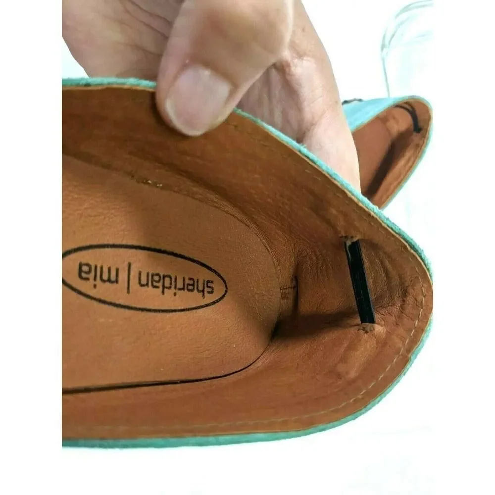 Sheridan Mia‎ Womens Color Block Suede Espadrille Flat Shoes Size 10 Murr